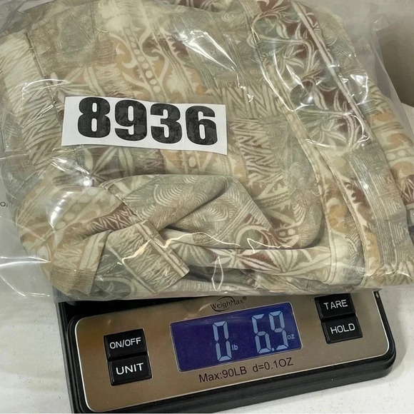 Weekender Silk Blend Short Sleeve button down Shirt men's XL 8936/b - Picture 8 of 8